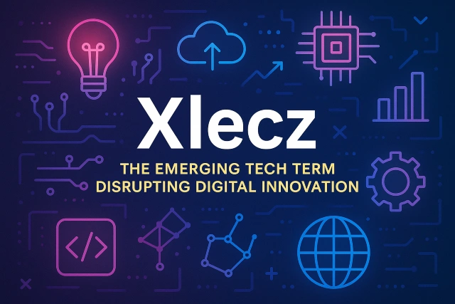 Abstract futuristic 3D illustration representing the Xlecz digital innovation trend