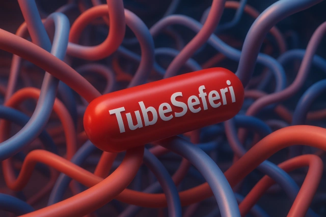 Abstract digital 3D artwork representing the TubeSeferi viral internet trend spreading across social platforms