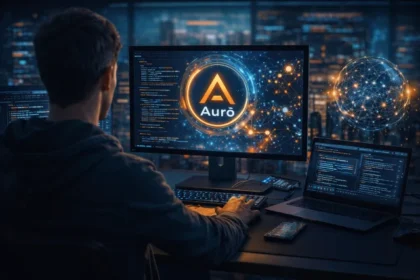 Aurö trend in 2026 showing modern .NET 10 development with AI agents, cloud native deployment, NuGet packages, and performance optimization