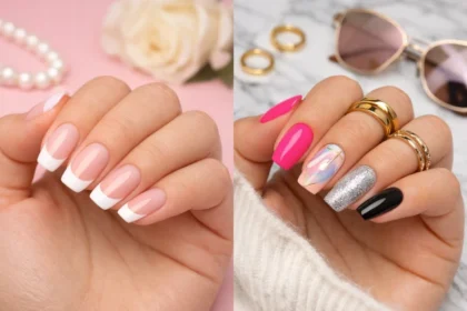 French Manicure vs modern nail styles comparison with trendy nail looks and finishes