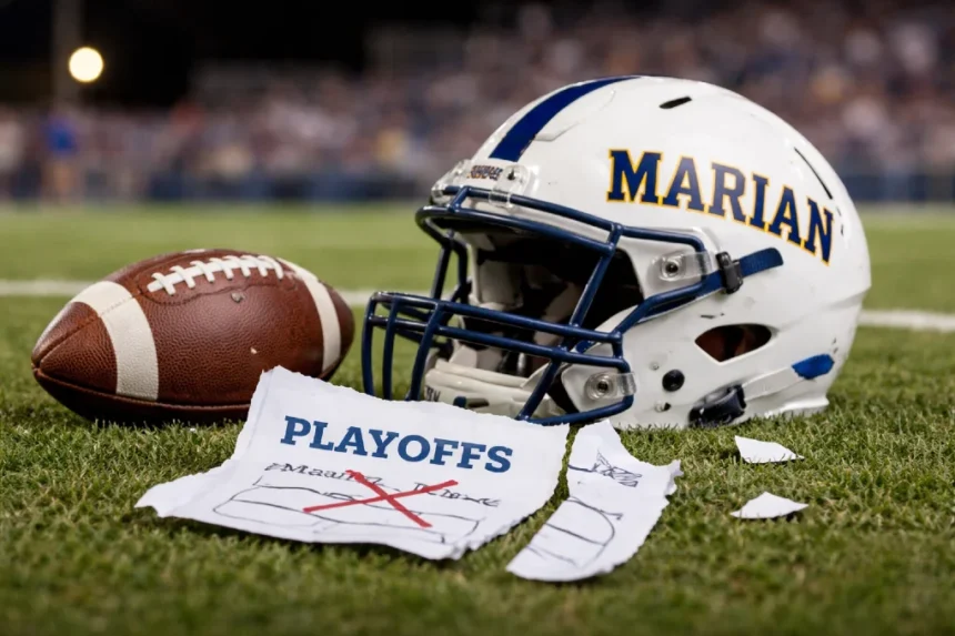 Marian College Playoff Withdrawal after academic eligibility violation in NAIA football