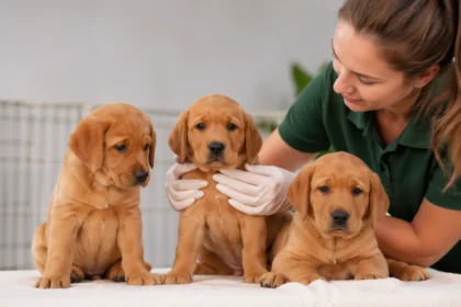 Healthy Fox Red Labrador Puppies with a responsible breeder