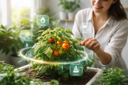 Plant Augmented Reality visualizing indoor plant placement and smart home gardening care