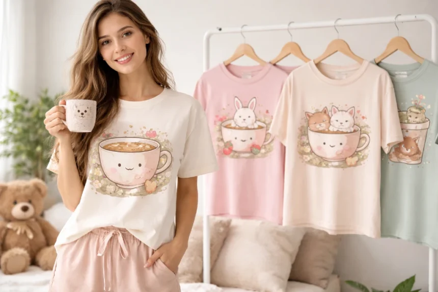 A fluffy tricolor Mini Bernedoodle sitting on a green lawn looking at the camera.